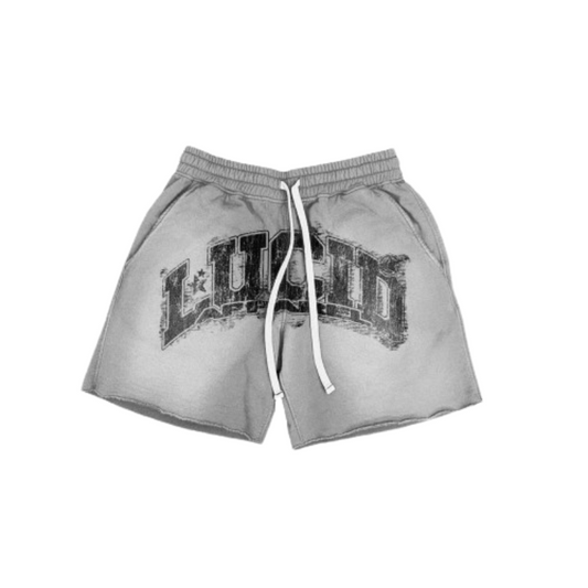 Acid Wash Shorts GREY